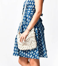 EcoChic Macrame Tote Bag_Bohemian Eco-friendly Handbag