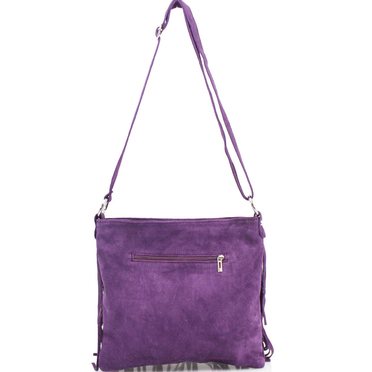 VPFR12 Italian Leather Tassle Crossbody Bag