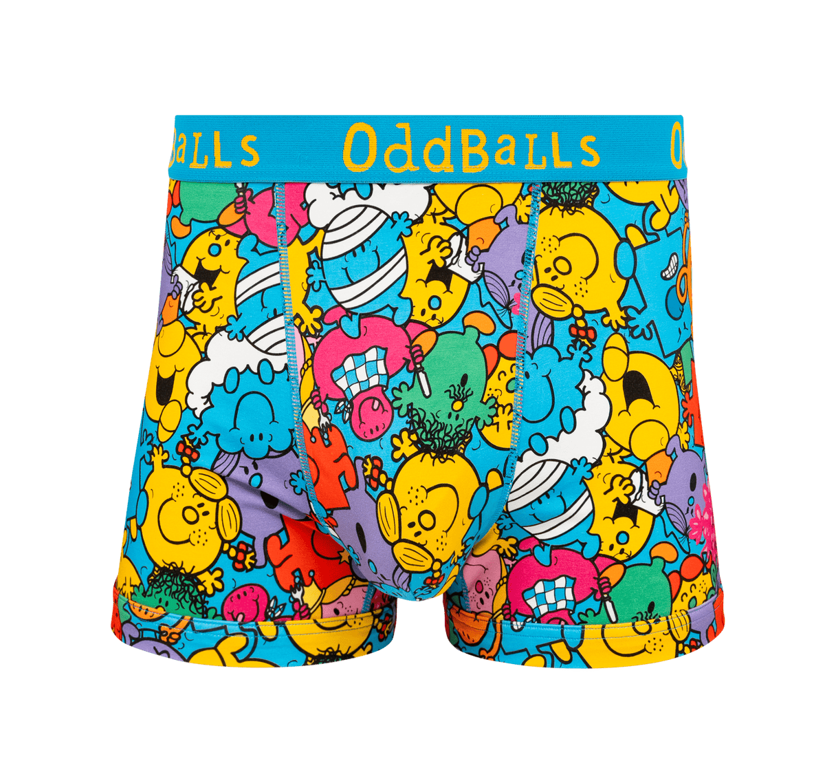 Mr Men Multi - Mens Cotton Boxer Shorts