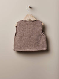 WINTER LOVE - Pom-Pom Gilet in Merino Wool