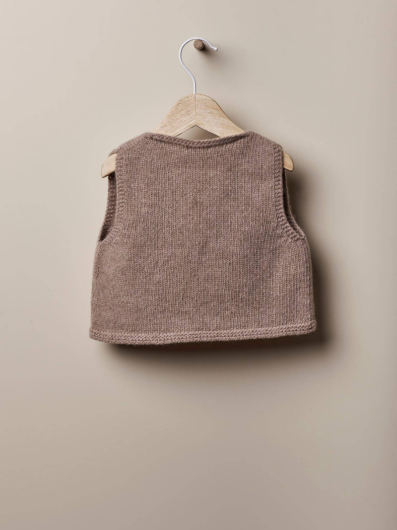 WINTER LOVE - Pom-Pom Gilet in Merino Wool