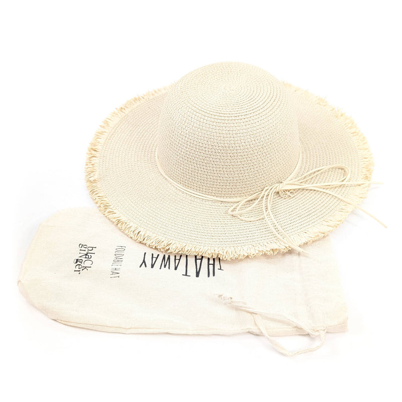 Women's Tree of Life Wide Brim Foldable Hat (57cm) - Natural