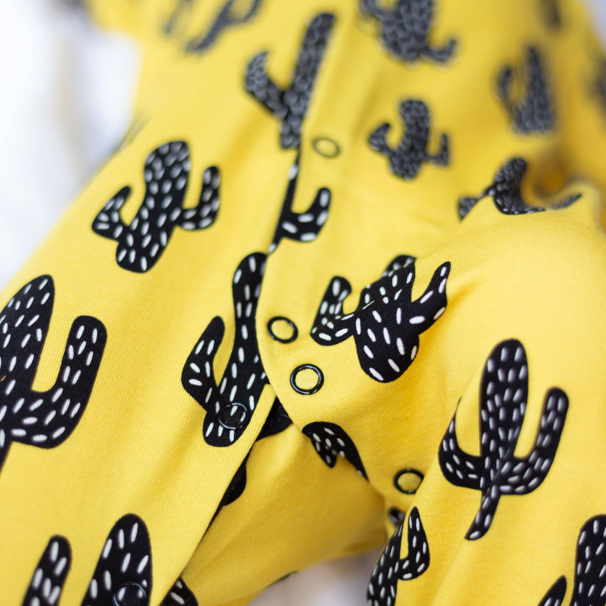 Unisex Baby Cotton Sleepsuit (Onesie) – Cactus Print