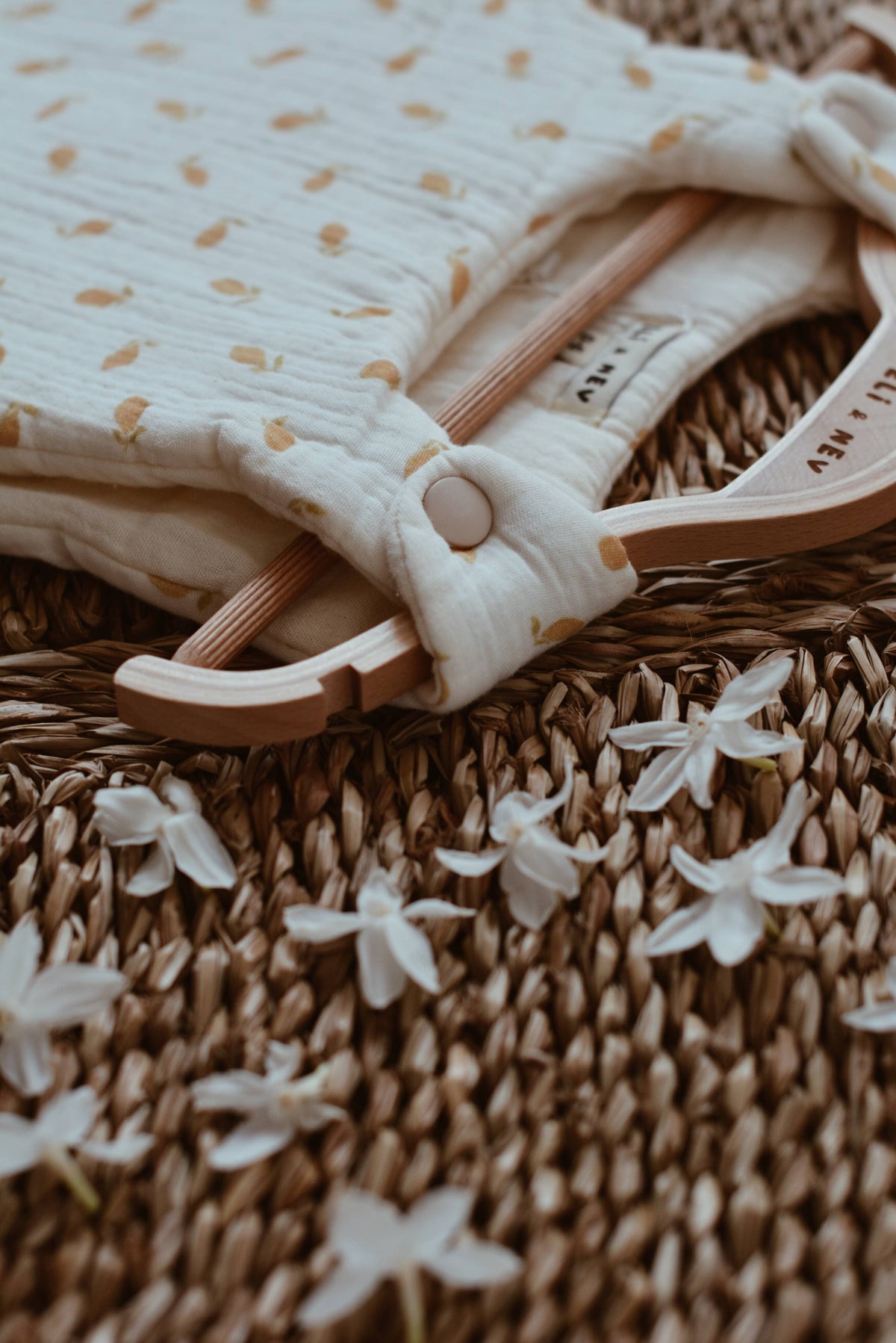 Lemon Patterned Sleep Sack 100% Cotton Muslin OEKO-TEX