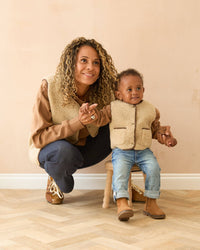 CHALK MINI - Lamb Gilet | Oat