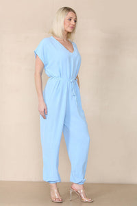 Tie Waist Stylish Harem Jumpsuit