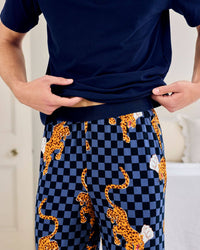 Leopard Chef Print Crew Long Pyjama Set