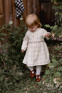 Baby / Girl Check Patterned Dress 100% Cotton OEKO-TEX