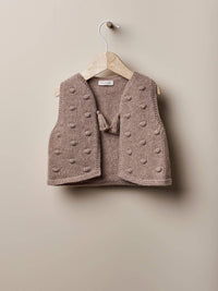 WINTER LOVE - Pom-Pom Gilet in Merino Wool