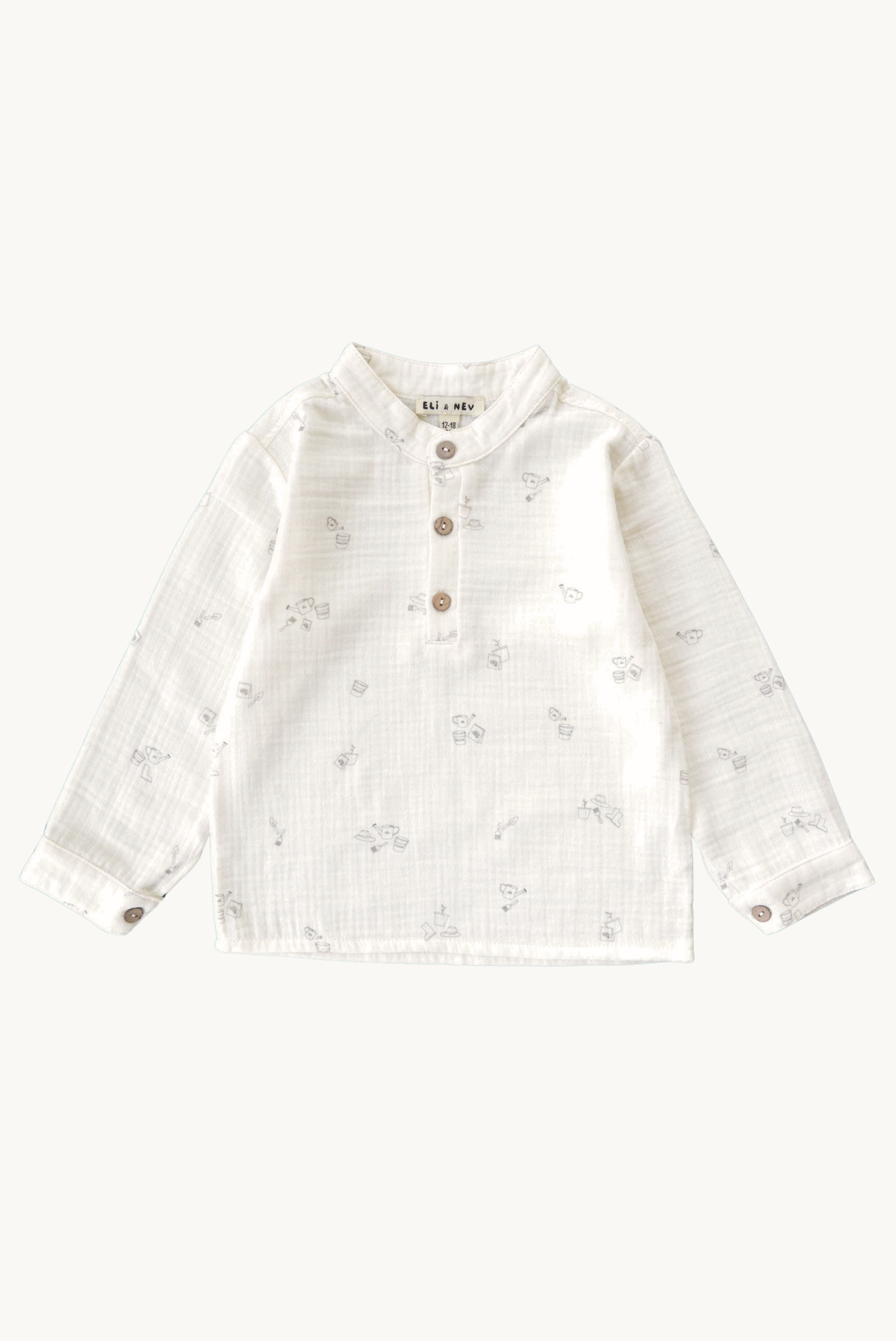 Baby / Toddler Muslin Shirt 100% Cotton, Fall/Winter