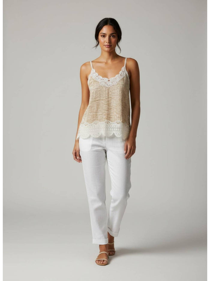 Lace Trim Detailed Vest
