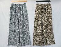 Leopard Printed Wide Leg Palazzo Trousers
