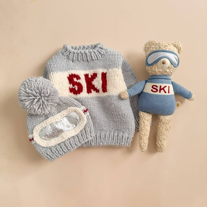 The Blueberry Hill - Ski Jumper and Hat Set Powder Blue