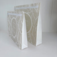 Hospital Bag Organiser Pouches - Unisex Beige Leaf Print