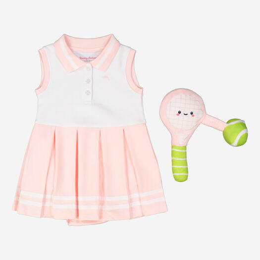 Pink Pique Tennis Dress & Accessories
