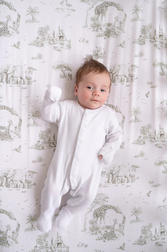 Safari Design Fitted Cot Sheet